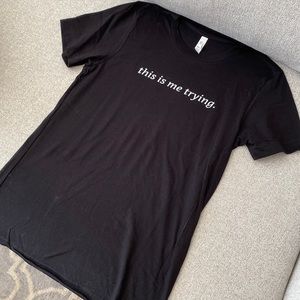 New Taylor Swift This is Me Trying Black T Shirt